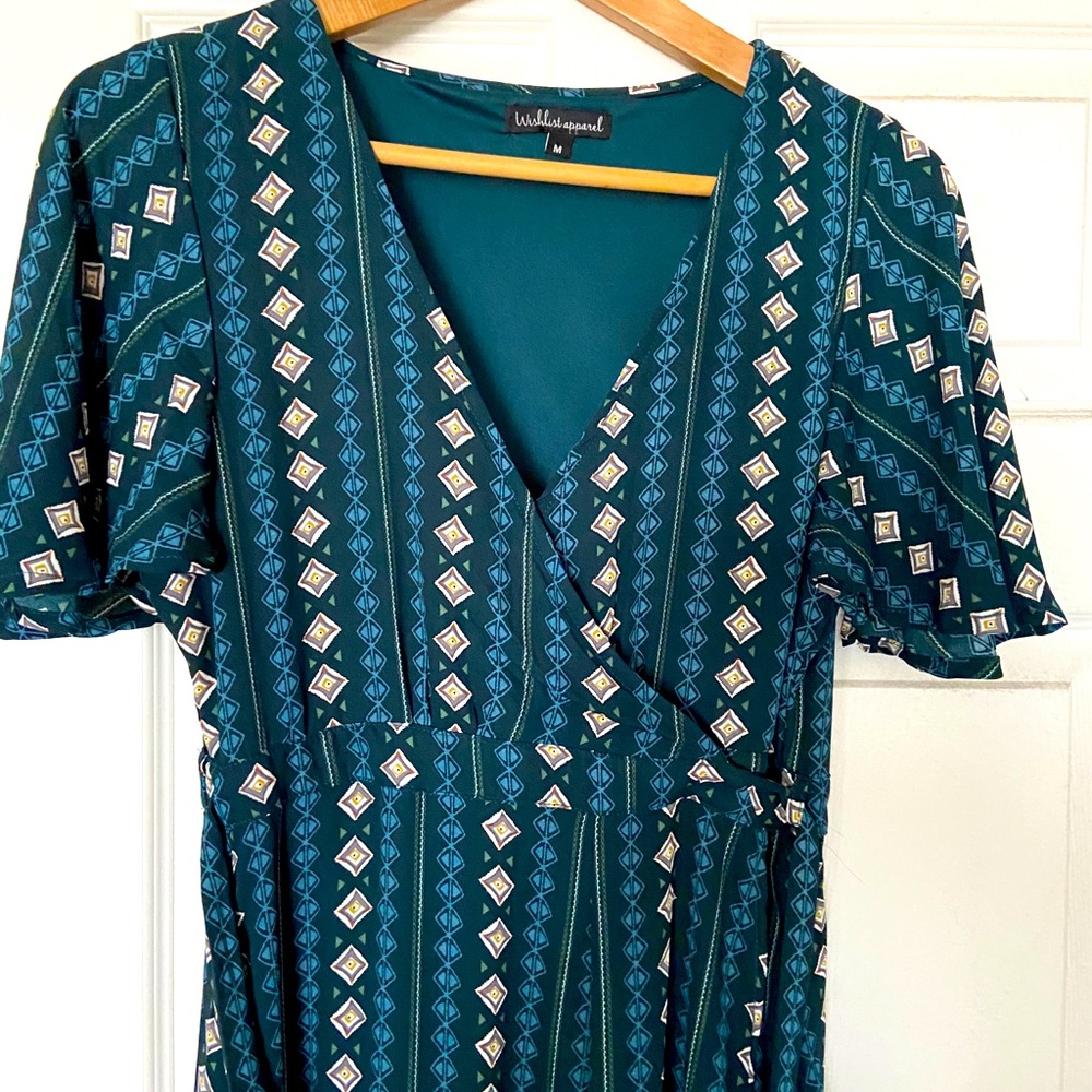 Wishlist Maxi dress- blue green. Never worn!